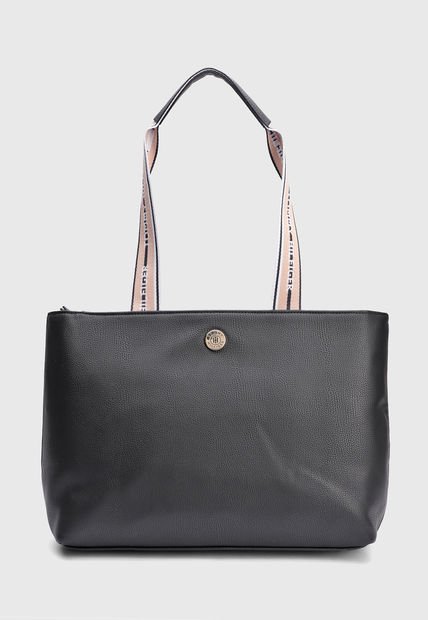 Bolso Negro-Beige-Blanco TOMMY HILFIGER