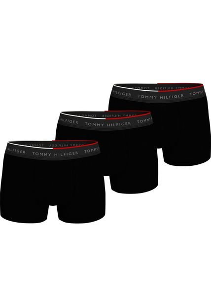 Pack Negro De 3 Boxer Trunk Tommy Hilfiger