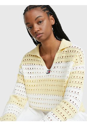Saco De Croché De Rayas Para Mujer Tommy Jeans