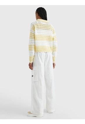 Saco De Croché De Rayas Para Mujer Tommy Jeans