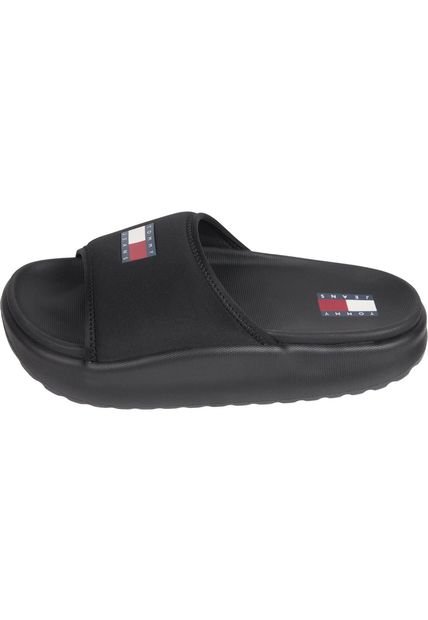 Sandalia Negra Casual Para Mujer Tommy Hilfiger