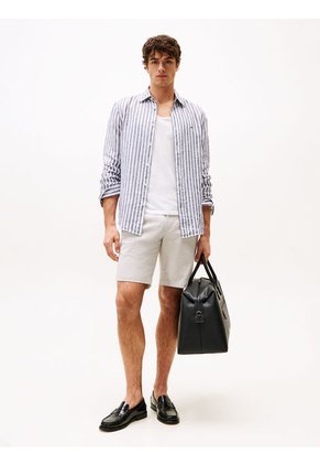 Pantalón Gris Chino Corto Brooklyn Colección 1985 Tommy Hilfiger