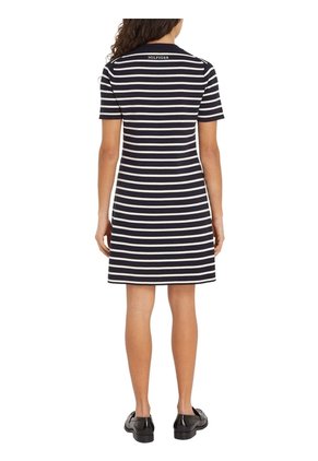 Vestido Azul Con Diseño De Rayas Tommy Hilfiger