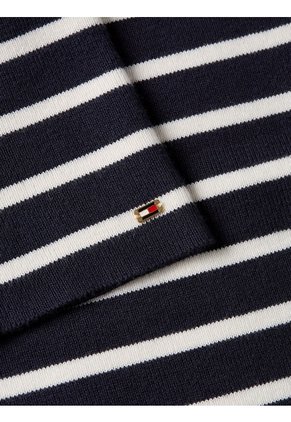 Vestido Azul Con Diseño De Rayas Tommy Hilfiger