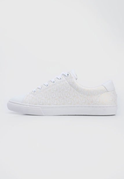 Tenis Lifestyle Blanco-Dorado Tommy Hilfiger All Monogram