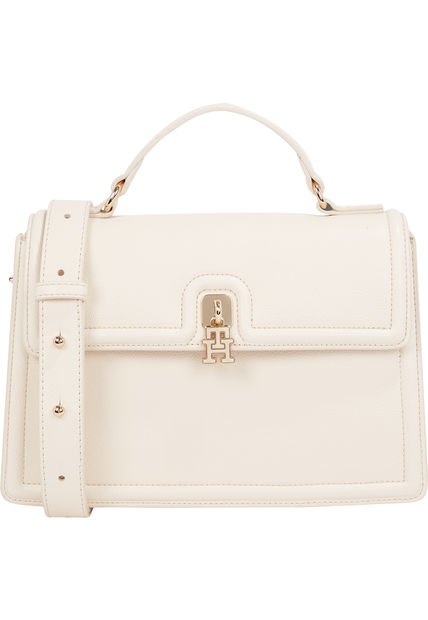 Bolso Multicolor Satchel Con Cierre De Broche Giratorio Tommy Hilfiger