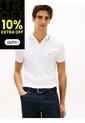 Polo Blanco Slim Con Acabado Tipped Tommy Hilfiger de Tommy Hilfiger
