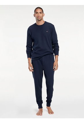 Jogger Térmico Con Cordón Hombre Azul Tommy Hilfiger