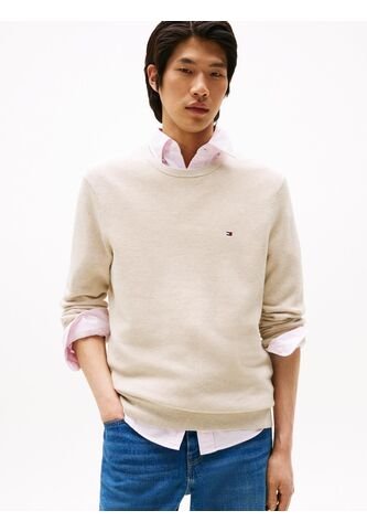 Saco Gris De Punto Texturizado Y Cuello Redondo Tommy Hilfiger Tommy Hilfiger