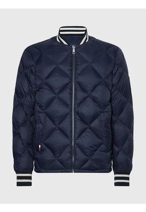 Chaqueta Bomber Universitaria Reversible Hombre Azul Tommy Hilfiger