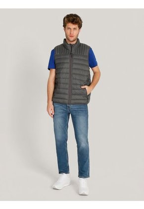 Chaleco Gris Quilted Triblock Tommy Hilfiger