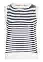 Chaleco Blanco De Rayas Azules Con Logo Tommy Hilfiger de Tommy Hilfiger