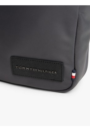 Bolso Gris Cruzado Reporter Con Parche Tommy Hilfiger
