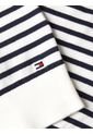 Chaleco Blanco De Rayas Azules Con Logo Tommy Hilfiger de Tommy Hilfiger
