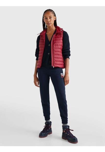 Chaleco Essential De Plumas Ligero Mujer Rojo Tommy Hilfiger