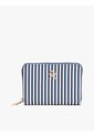 Billetera Azul De Rayas Con Cremallera Tommy Hilfiger de Tommy Hilfiger