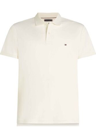 Polo Blanco De Punto Interlock De Corte Regular Tommy Hilfiger Tommy Hilfiger