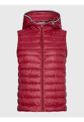 Chaleco Essential De Plumas Ligero Mujer Rojo Tommy Hilfiger