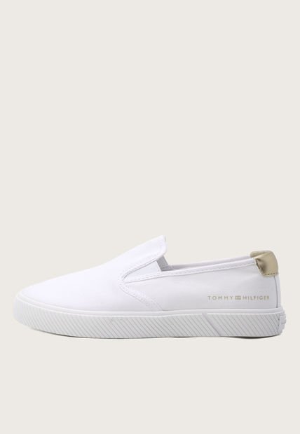 Tenis Lifestyle Blanco-Dorado Tommy Hilfiger