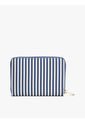 Billetera Azul De Rayas Con Cremallera Tommy Hilfiger de Tommy Hilfiger