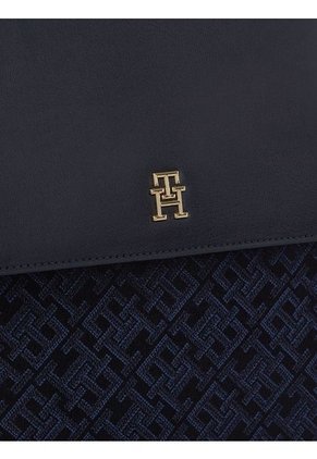 Morral Azul Im Latam Jacquard De Solapa Tommy Hilfiger