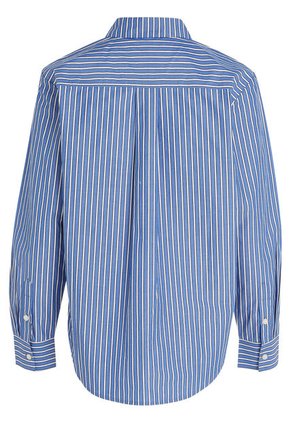 Camisa A Rayas De Corte Regular Mujer Azul Tommy Hilfiger