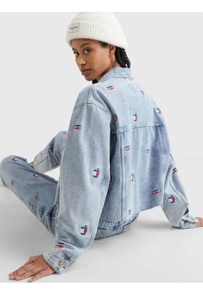 Chaqueta Vaquera De Algodón Reciclado Mujer Azul Tommy Jeans