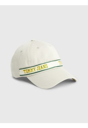Gorra Beige Con Logo Tommy Hilfiger