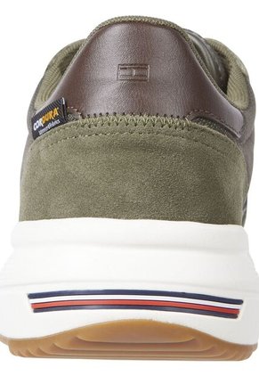 Tenis Verde Deportivas De Ante Con Cordones Tommy Hilfiger