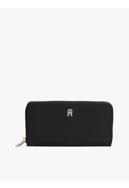 Billetera Negra TH Icon Large Tommy Hilfiger