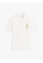 Polo Blanco De Corte Regular Con Escudo Bordado Tommy Hilfiger de Tommy Hilfiger