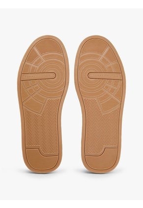 Tenis Beige De Tenis En Cuero Tommy Hilfiger