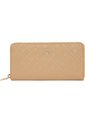 Billetera Beige Con Monogramas TH Y Cremallera Tommy Hilfiger de Tommy Hilfiger
