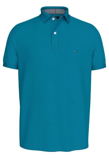 Polo Azul 1985 De Corte Regular Tommy Hilfiger
