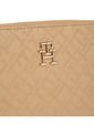 Billetera Beige Con Monogramas TH Y Cremallera Tommy Hilfiger de Tommy Hilfiger