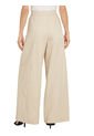 Pantalón De Pernera Ancha Con Pinzas Mujer Beige Tommy Hilfiger de Tommy Hilfiger