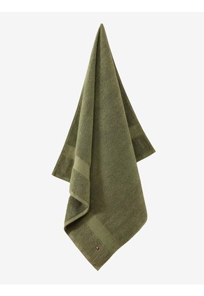 Toalla De Baño Verde Con Logo Tommy Hilfiger