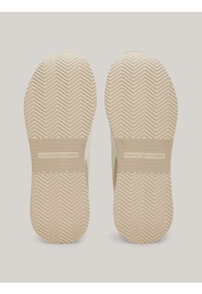 Tenis Multicolor De Cuero Con Plataforma Y Monograma Tommy Hilfiger