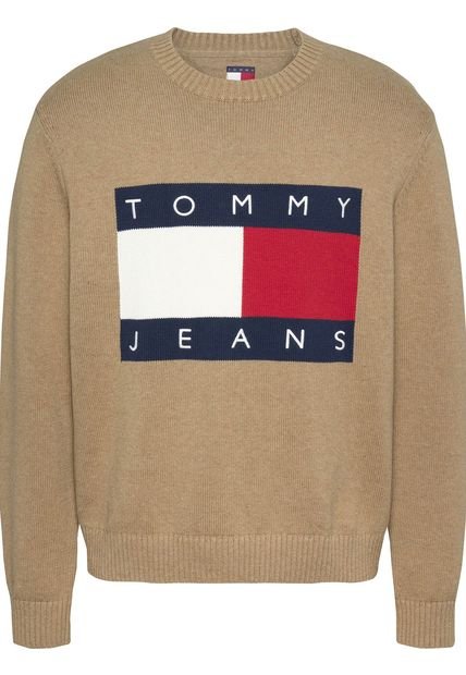 Saco Marrón De Mélange Con Logo De Tommy Tommy Jeans