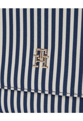 Bolso Azul De Hombro Con Correa Cruzada En Lona Tommy Hilfiger