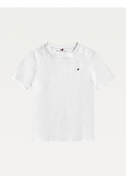 Camiseta Blanca Clásica - Adaptive Para Niño  Tommy Hilfiger