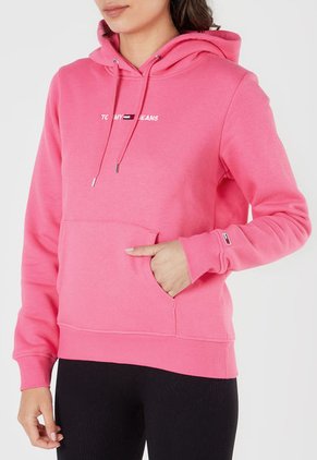 Hoodie Fucsia-Blanco Tommy Jeans