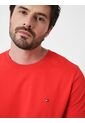 Camiseta Slim Fit Con Logo Bordado Hombre Rojo Tommy Hilfiger de Tommy Hilfiger