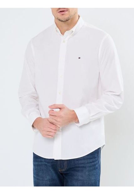 Camisa Blanca Flex Poplin Tommy Hilfiger