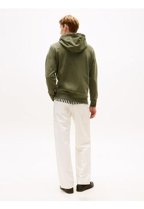 Buzo Verde Brand Love Con Capota Tommy Hilfiger