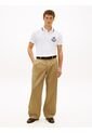 Polo Blanco De Corte Regular Con Escudo Tommy Hilfiger de Tommy Hilfiger