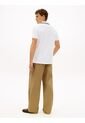 Polo Blanco De Corte Regular Con Escudo Tommy Hilfiger de Tommy Hilfiger