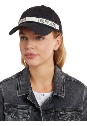 Gorra Negra Con Logo Tommy Hilfiger