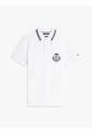 Polo Blanco De Corte Regular Con Escudo Tommy Hilfiger de Tommy Hilfiger