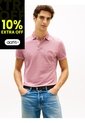 Polo Rojo Oxford Two Tone De Corte Regular Tommy Hilfiger de Tommy Hilfiger